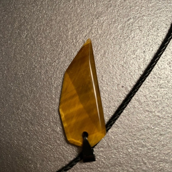 Glazed Wooden Tooth shape on a Rope 🔴 - Picture 3 of 5